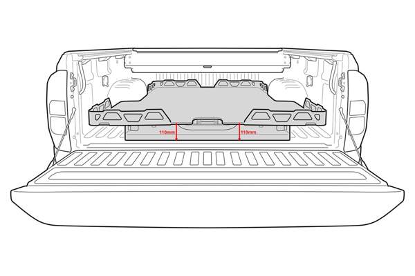 HSP ISUZU DMAX MY21 DUAL CAB LOADSLIDE AFTERMARKET ACCESSORY